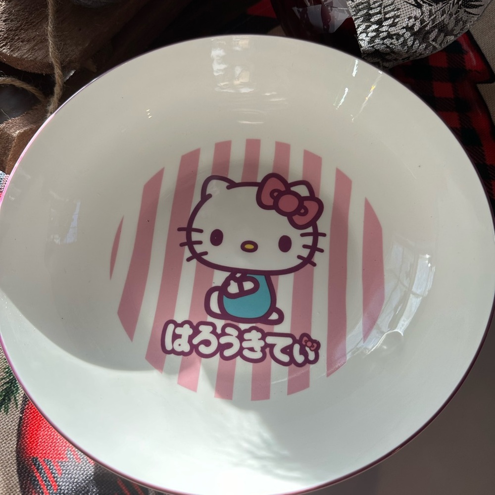 Hello Kitty Japanese Bow bowl